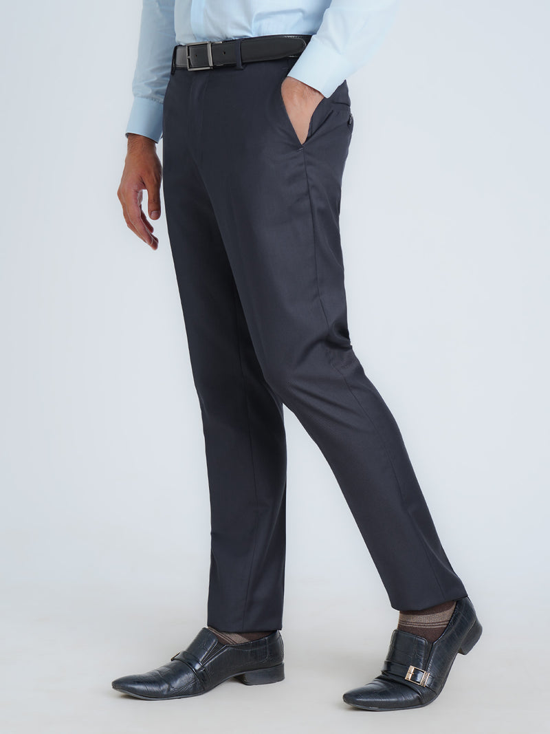 Navy Blue Plain Executive Formal Dress Pant (FDT-185)