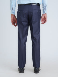 Navy Blue Self Executive Formal Dress Pant (FDT-185)