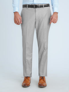 Ash Grey Self Executive Formal Dress Pant (FDT-186)