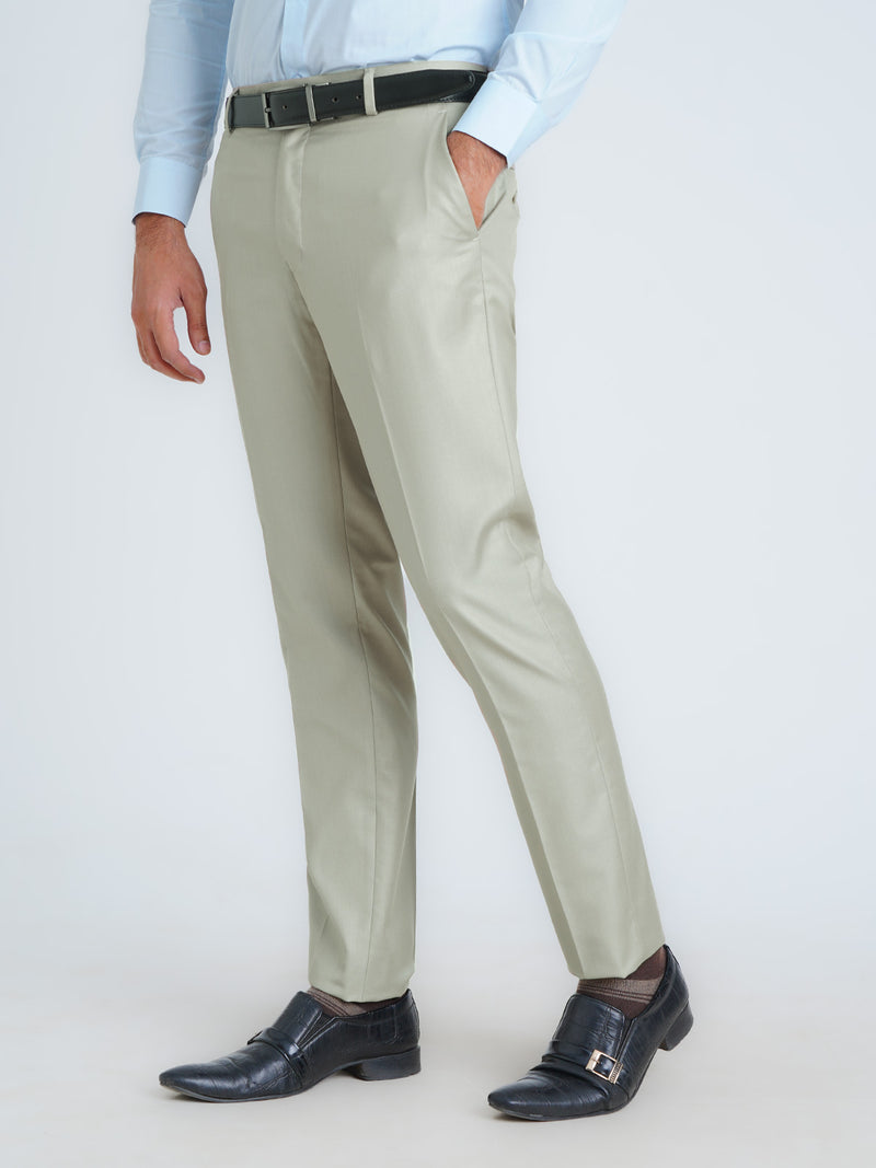 Green Self Executive Formal Dress Pant (FDT-187)