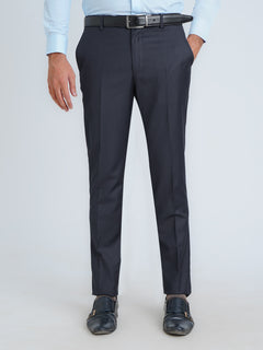 Navy Blue Self Executive Formal Dress Pant (FDT-193)