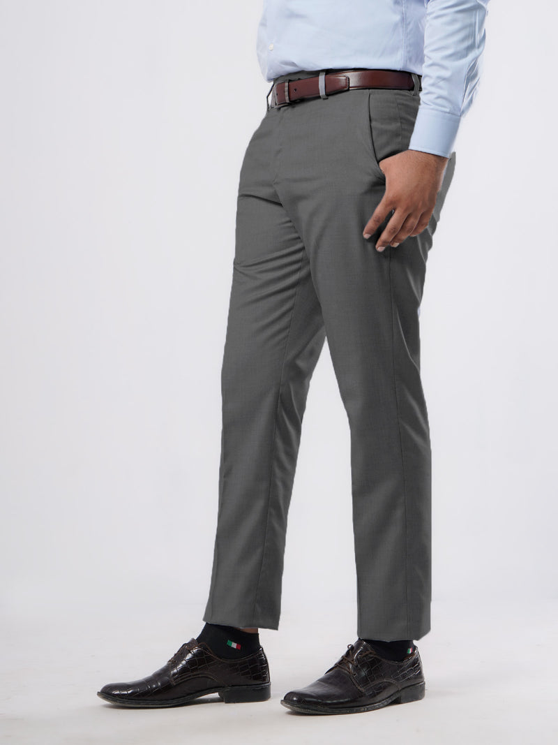 Grey Self Executive Formal Dress Pant (FDT-194)