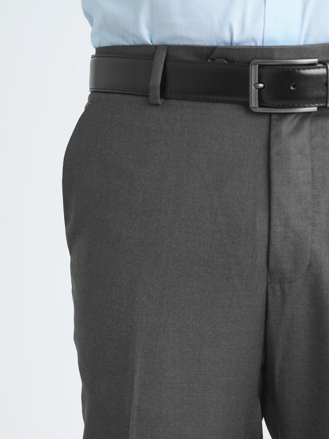 Grey Self Executive Formal Dress Pant (FDT-194)