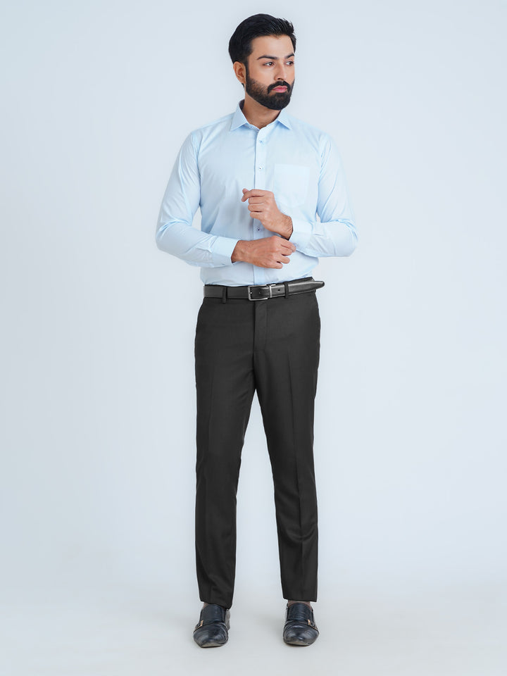 Black Self Executive Formal Dress Pant (FDT-195)