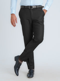 Black Self Executive Formal Dress Pant (FDT-195)