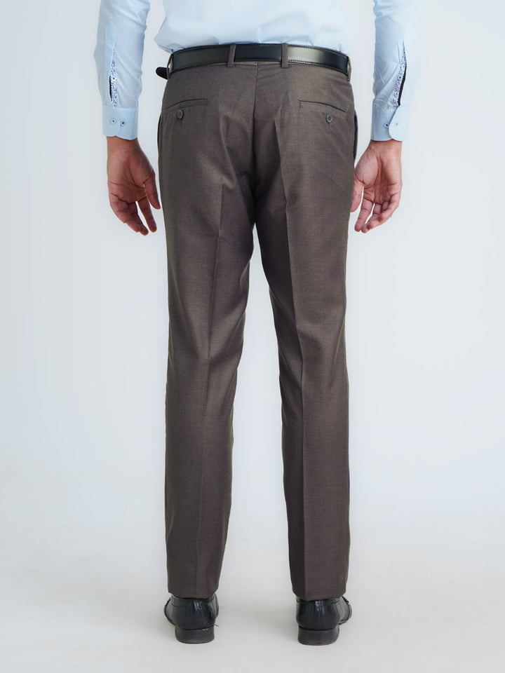 Dark Brown Self Executive Formal Dress Pant (FDT-200)