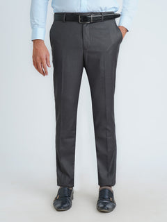 Charcoal Plain Executive Formal Dress Pant (FDT-204)