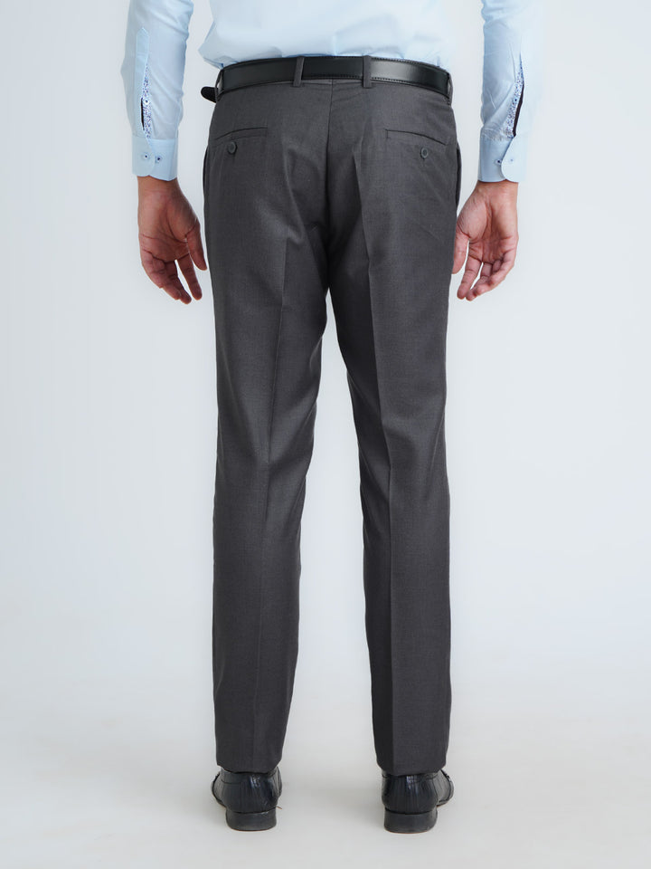 Charcoal Plain Executive Formal Dress Pant (FDT-204)