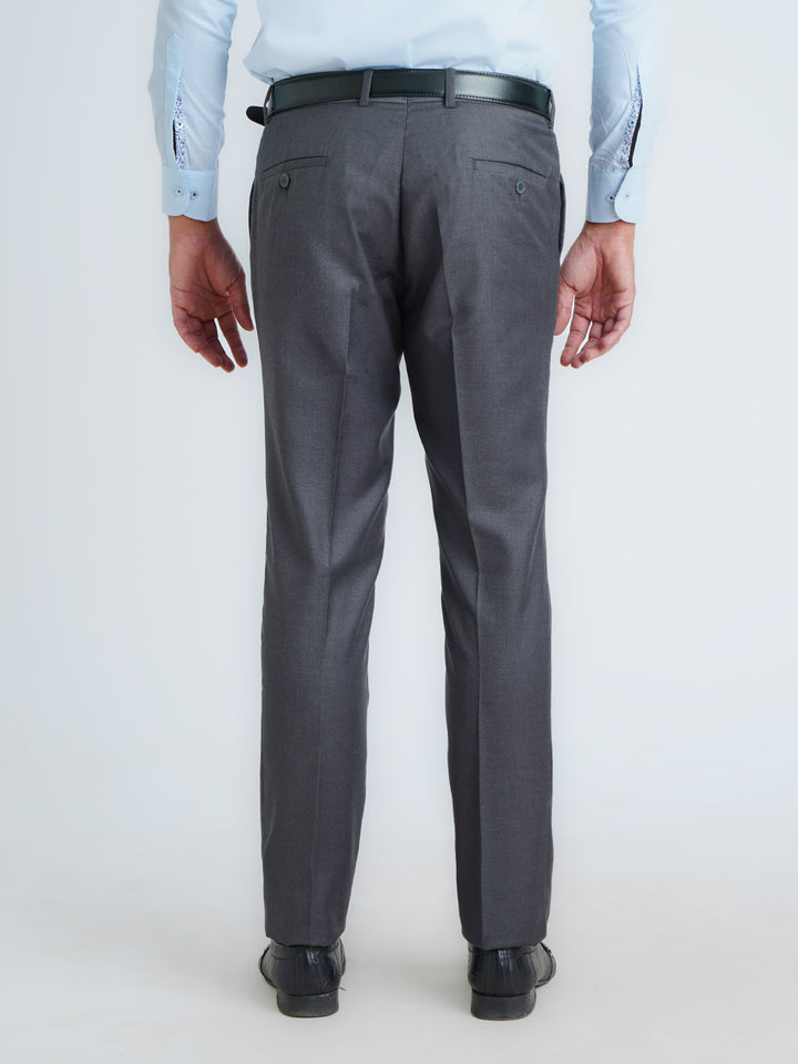 Dark Grey Self Executive Formal Dress Pant (FDT-206)