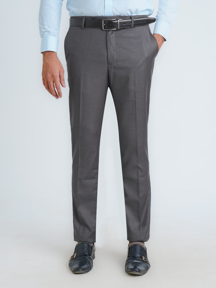 Grey Self Executive Formal Dress Pant (FDT-208)