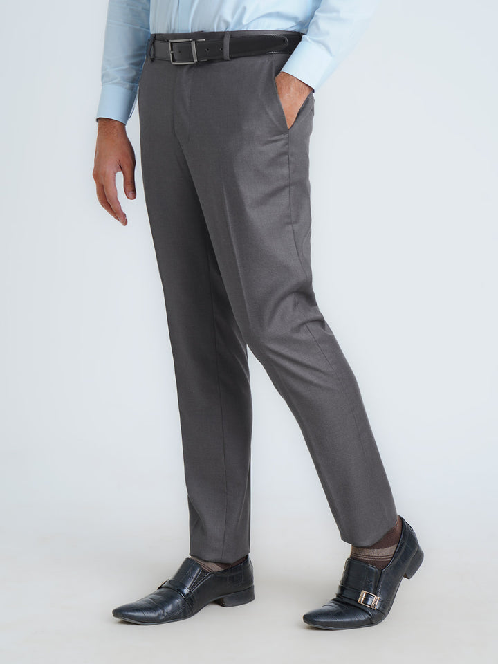 Grey Self Executive Formal Dress Pant (FDT-208)