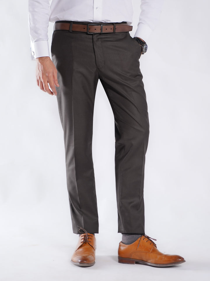 Dark Brown Plain Executive Formal Dress Pant (FDT-209)