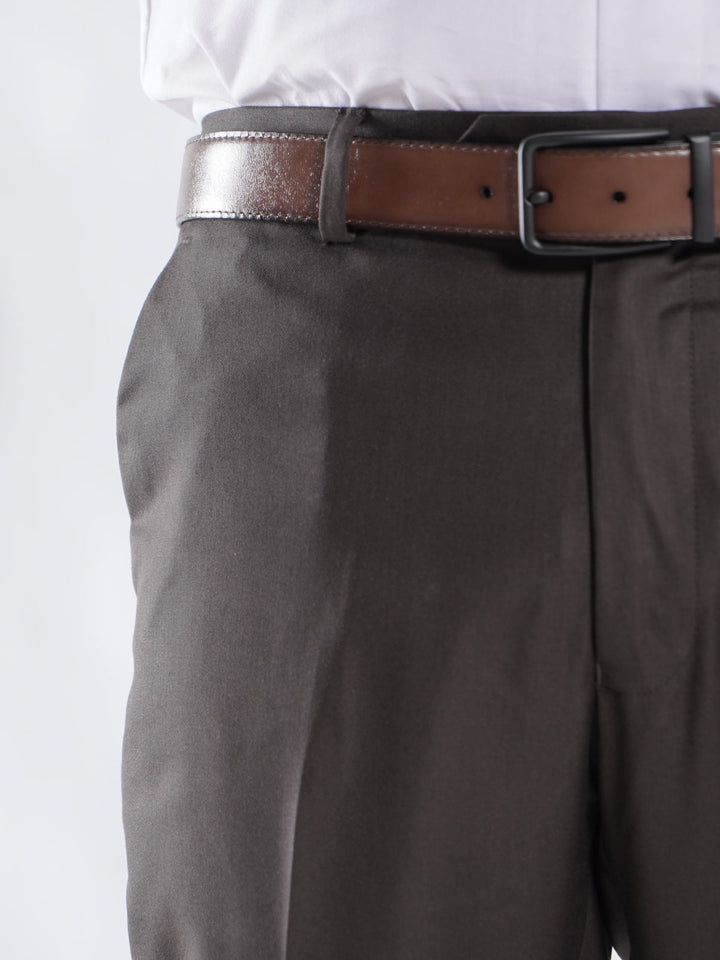 Dark Brown Plain Executive Formal Dress Pant (FDT-209)