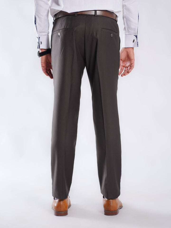 Dark Brown Plain Executive Formal Dress Pant (FDT-209)