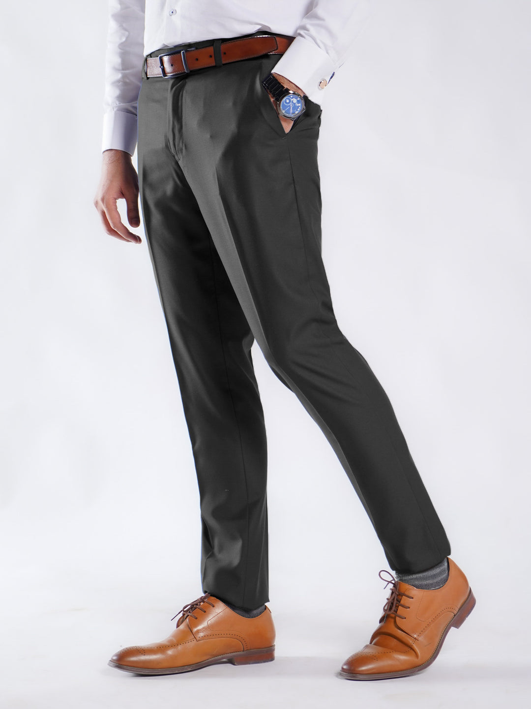 Black Plain Executive Formal Dress Pant (FDT-210)