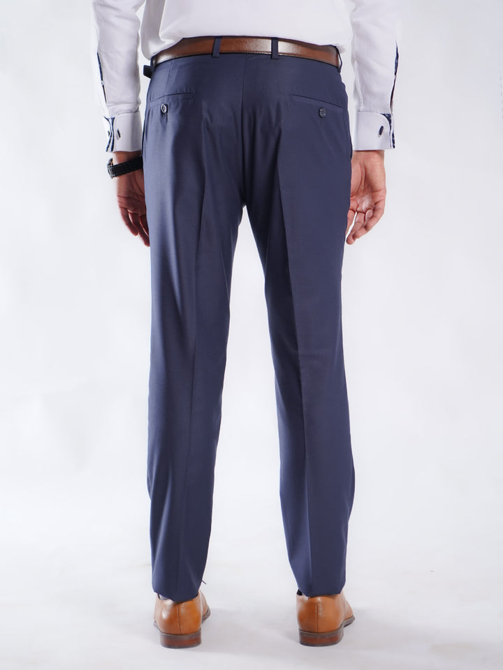 Ink Blue Plain Executive Formal Dress Pant (FDT-211)