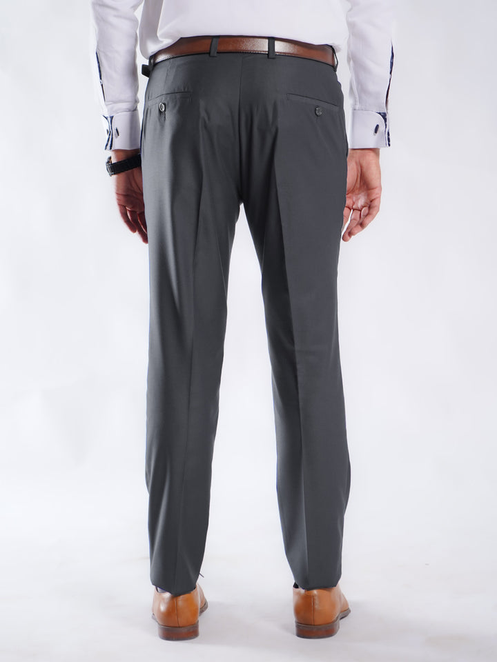 Charcoal Plain Executive Formal Dress Pant (FDT-213)