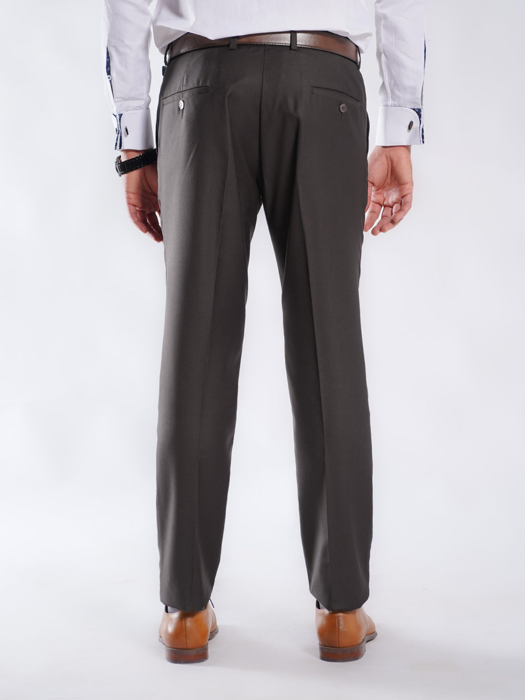 Dark Brown Plain Executive Formal Dress Pant (FDT-214)