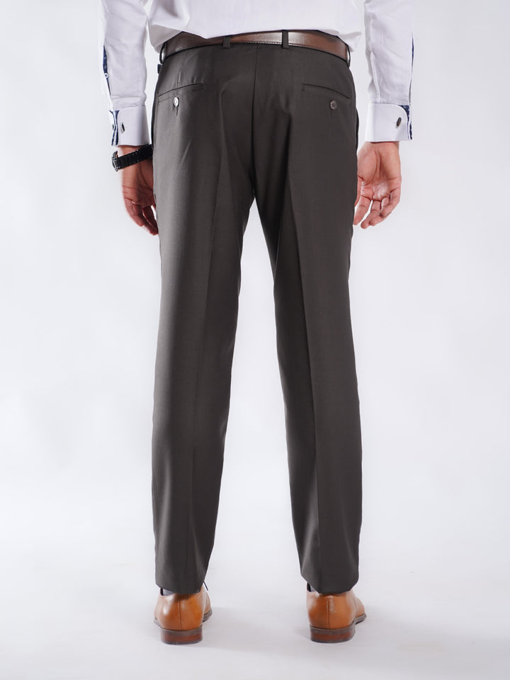 Dark Brown Plain Executive Formal Dress Pant (FDT-214)