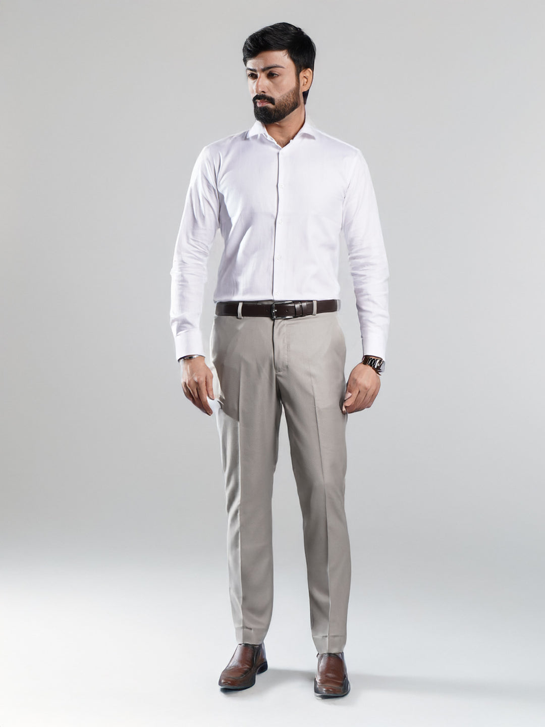 Fawn Plain Executive Formal Dress Pant (FDT-217)