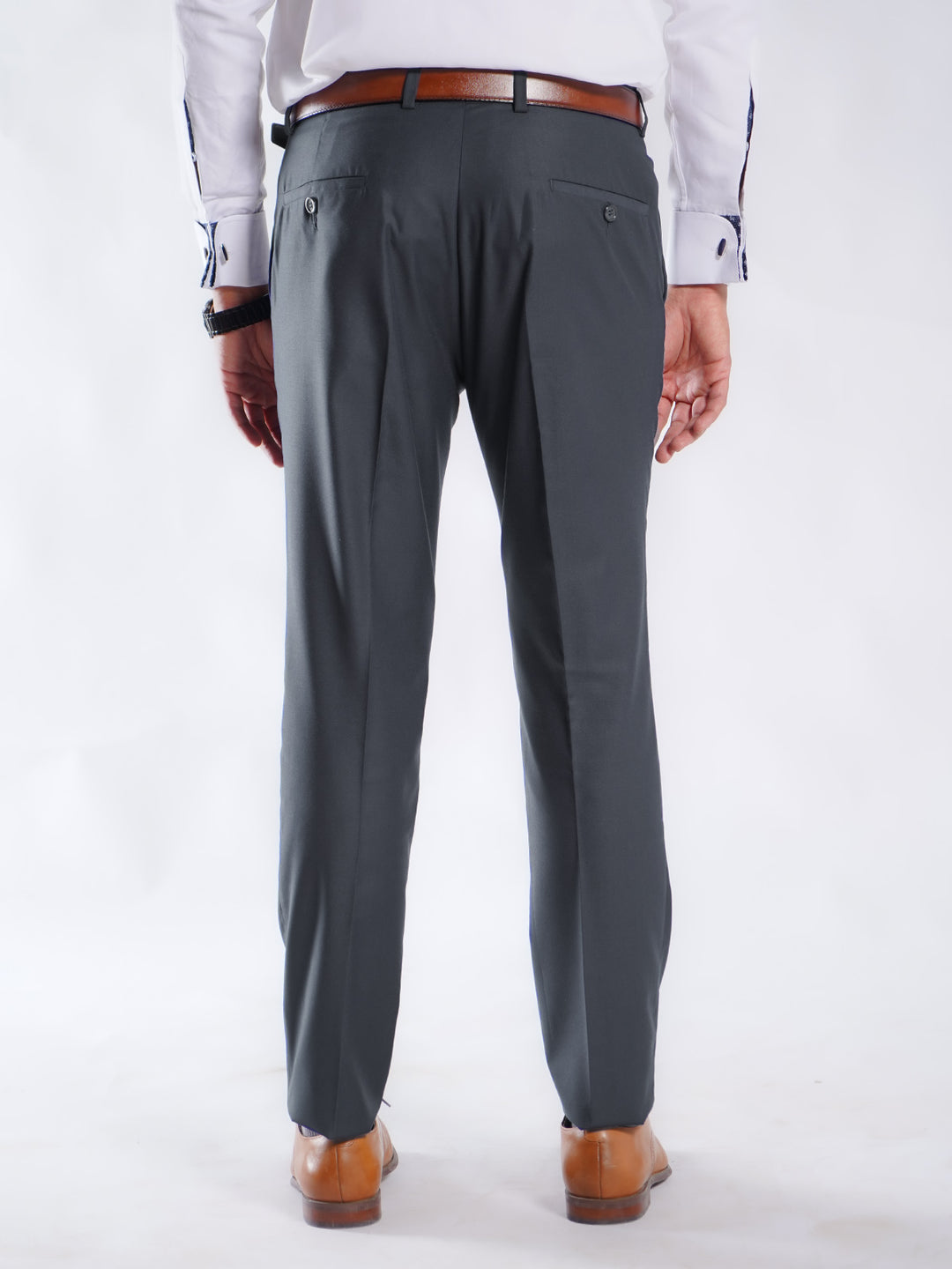 Charcoal Plain Executive Formal Dress Pant (FDT-219)