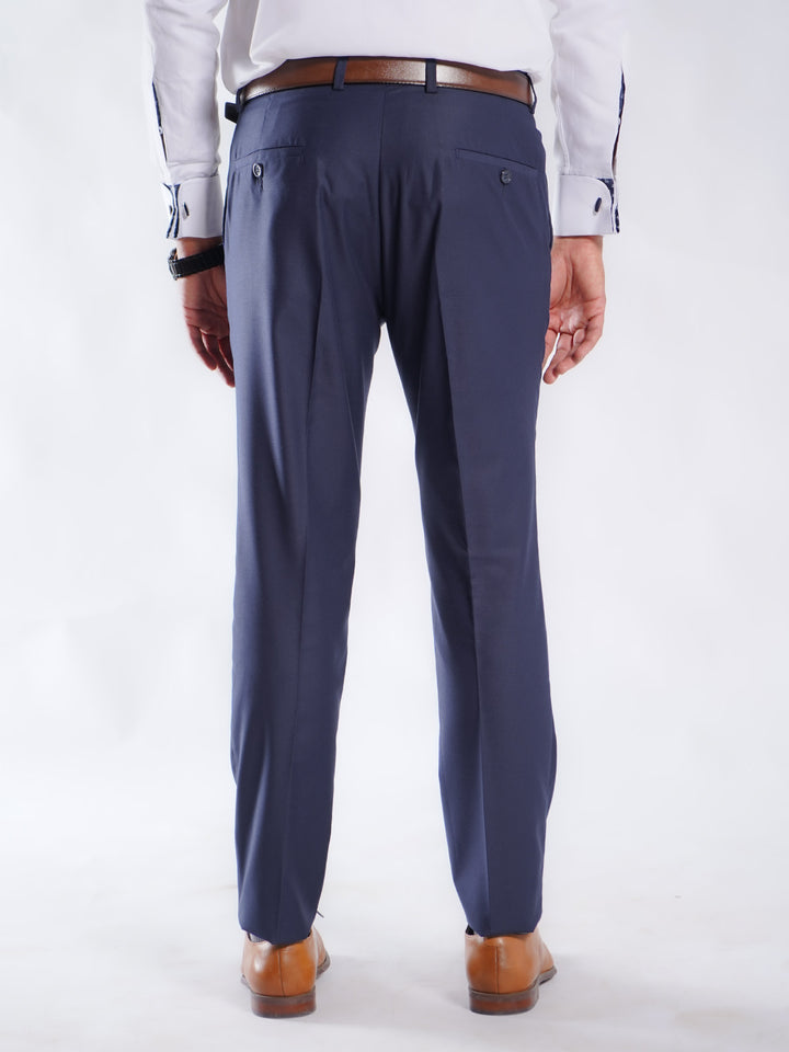 Navy Blue Plain Executive Formal Dress Pant (FDT-220)