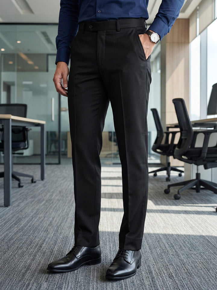 Black Plain Executive Formal Dress Pant (FDT-367)