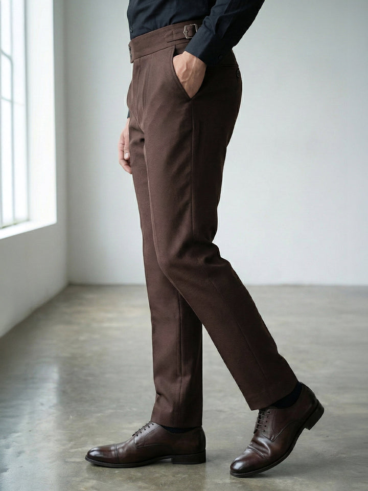 Dark Brown Imported Gurkha Pant  (FDT-386)