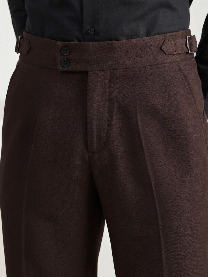 Dark Brown Imported Gurkha Pant  (FDT-386)