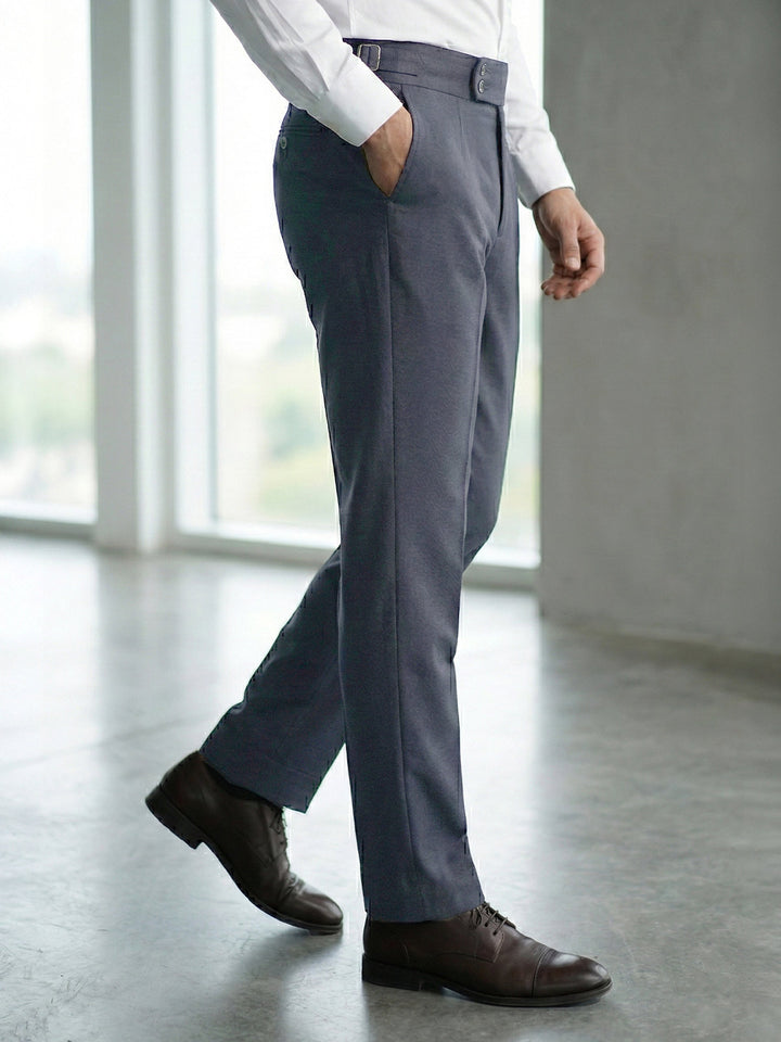 Dark Grey Imported Gurkha Pant  (FDT-388)
