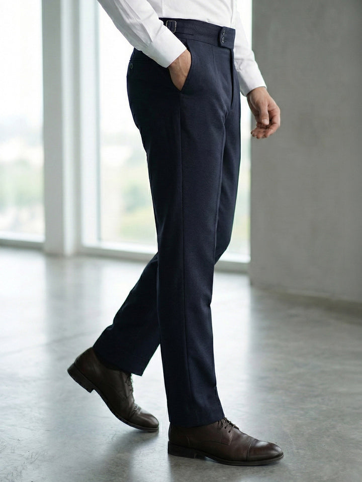 Navy Blue Imported Gurkha Pant  (FDT-389)