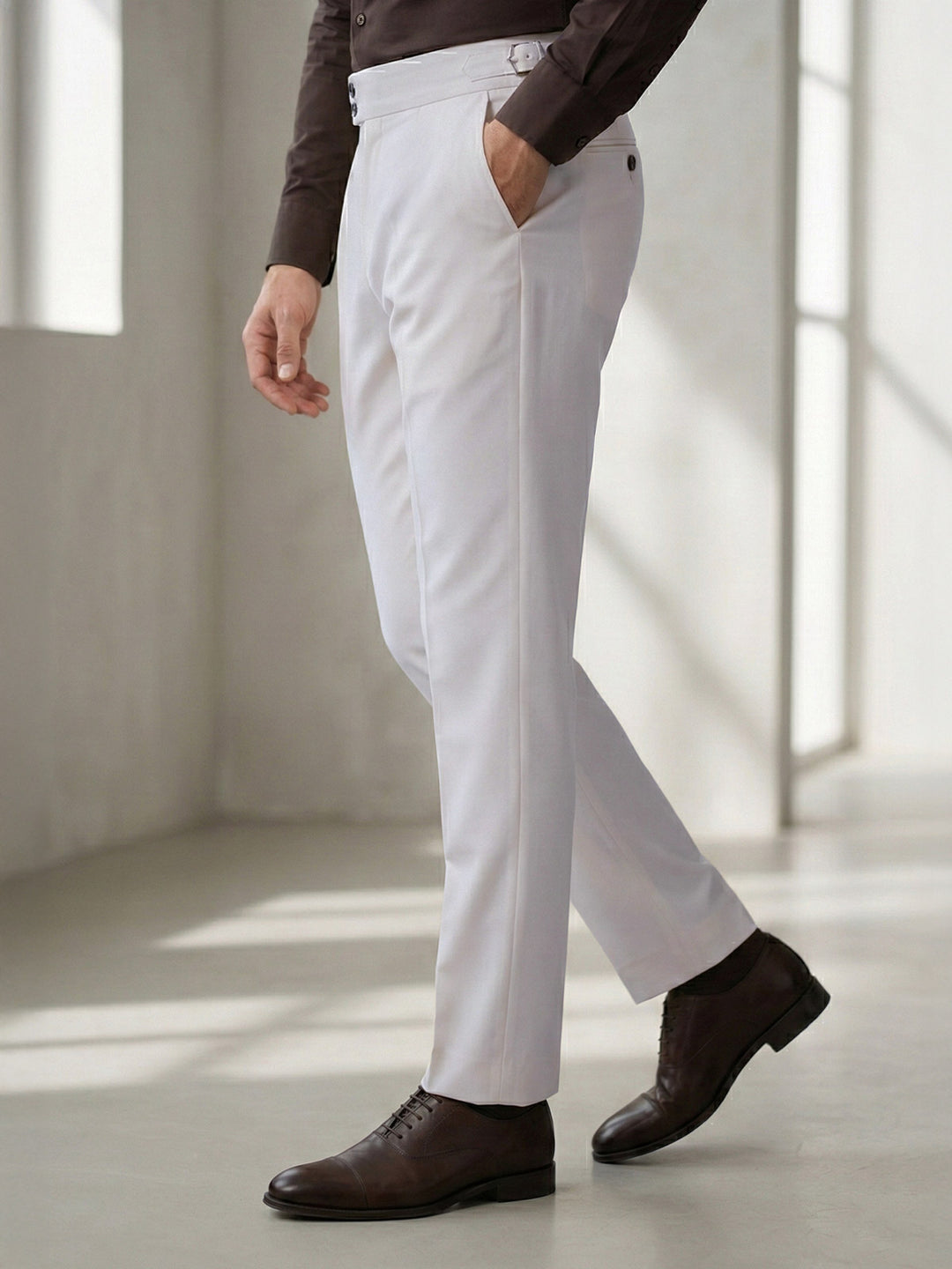 Cream Imported Gurkha Pant  (FDT-391)