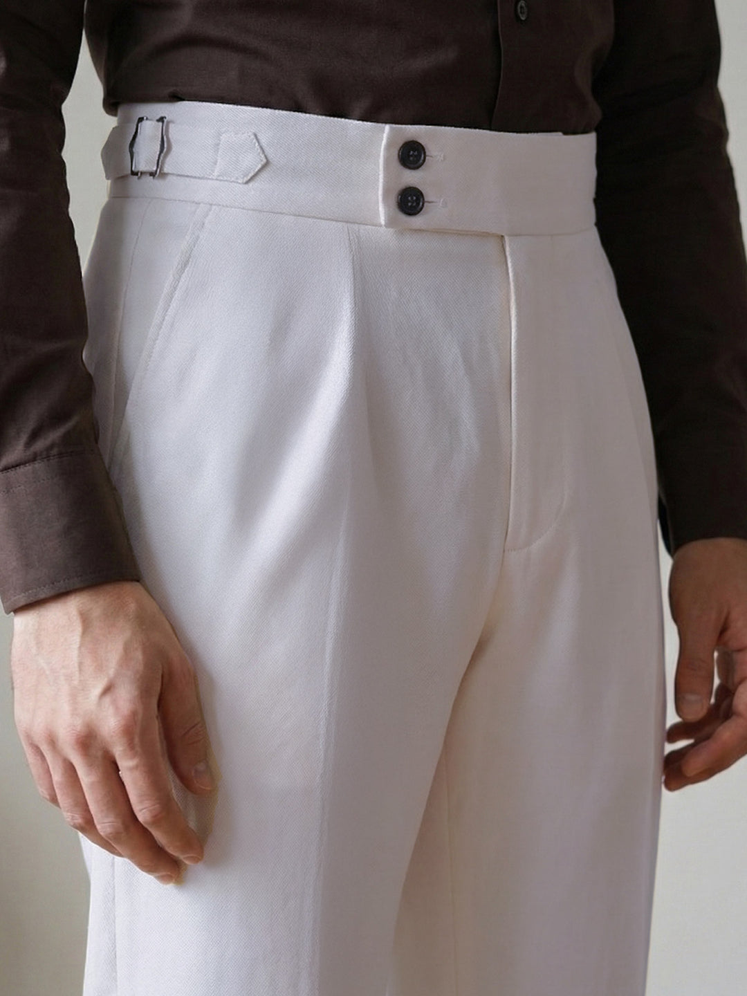 Cream Imported Gurkha Pant  (FDT-391)