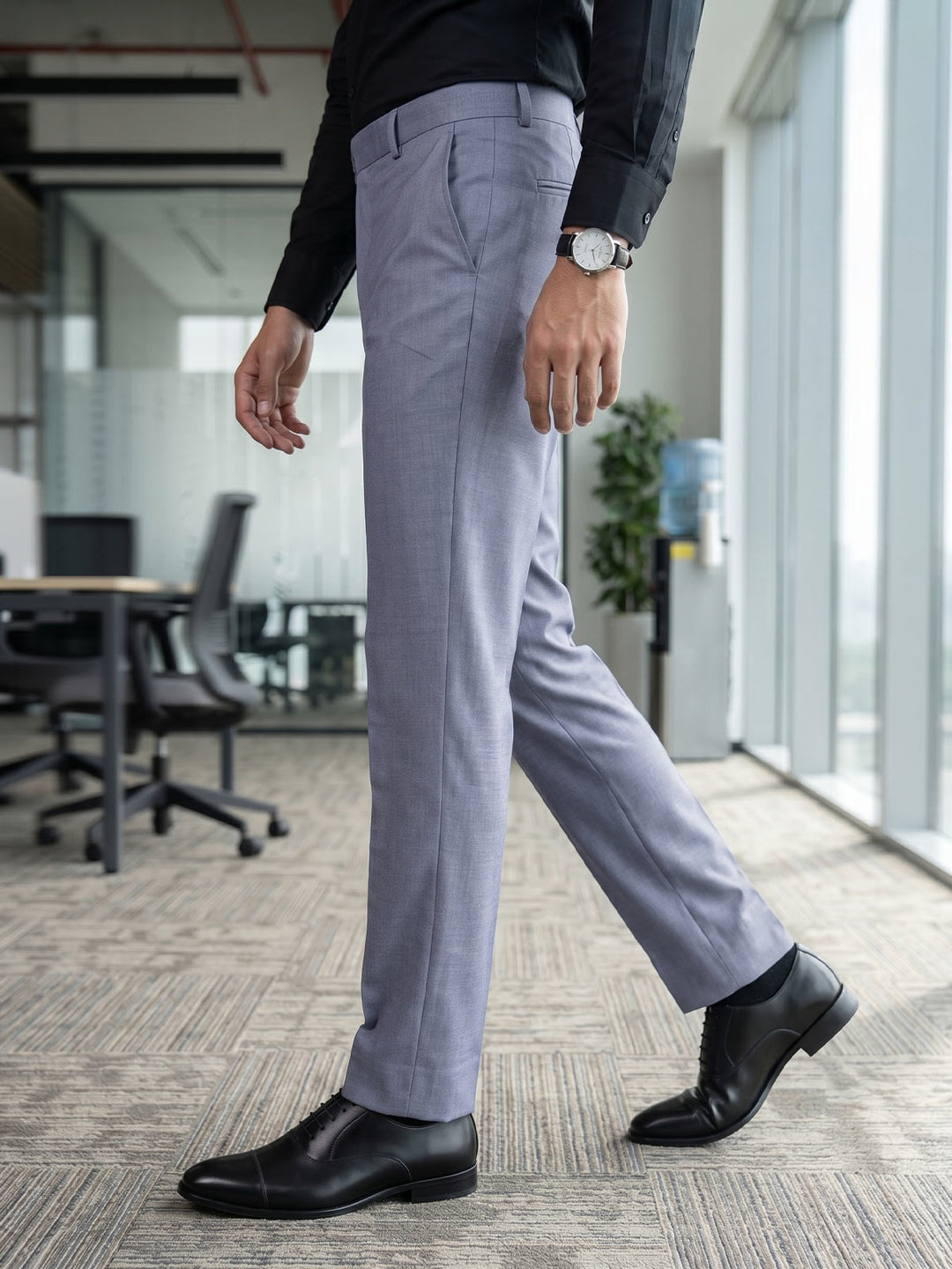 Ash Grey Executive Formal Dress Pant (FDT-394)