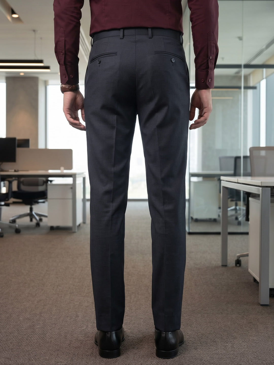 Dark Grey Executive Formal Dress Pant (FDT-396)