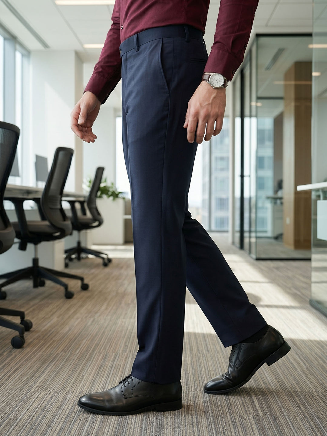 Navy Blue Executive Formal Dress Pant (FDT-397)