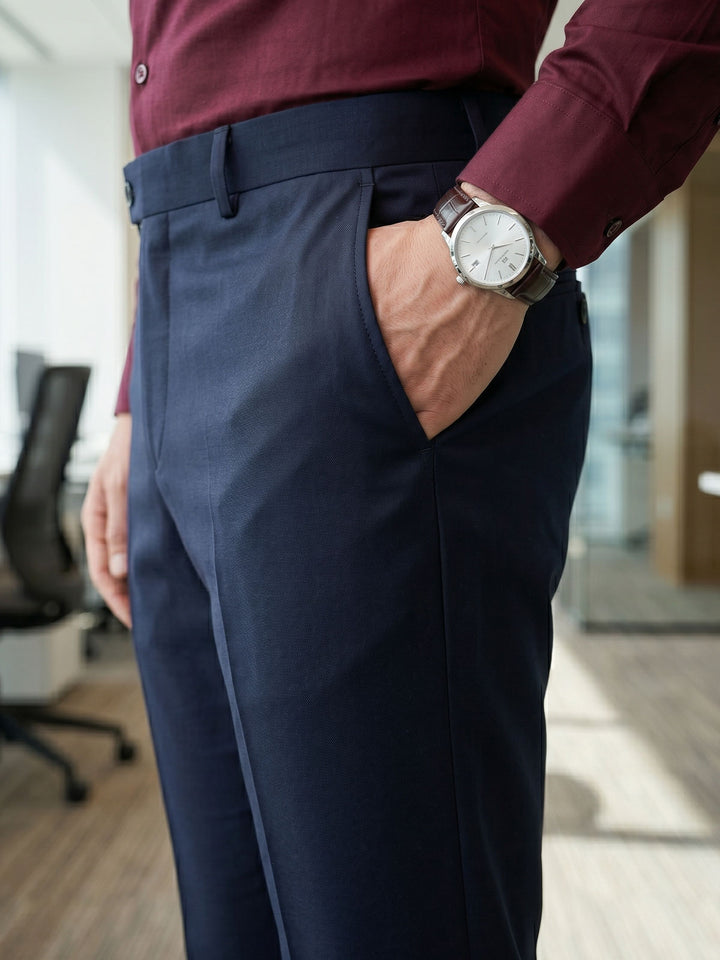 Navy Blue Executive Formal Dress Pant (FDT-397)