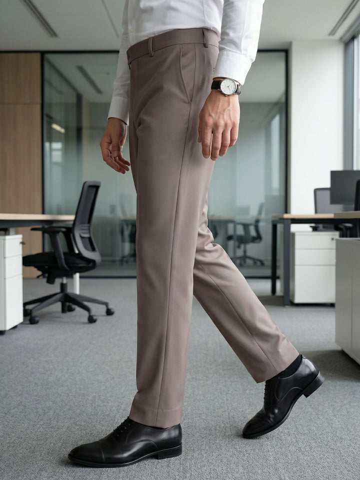 Khaki Executive Formal Dress Pant (FDT-398)