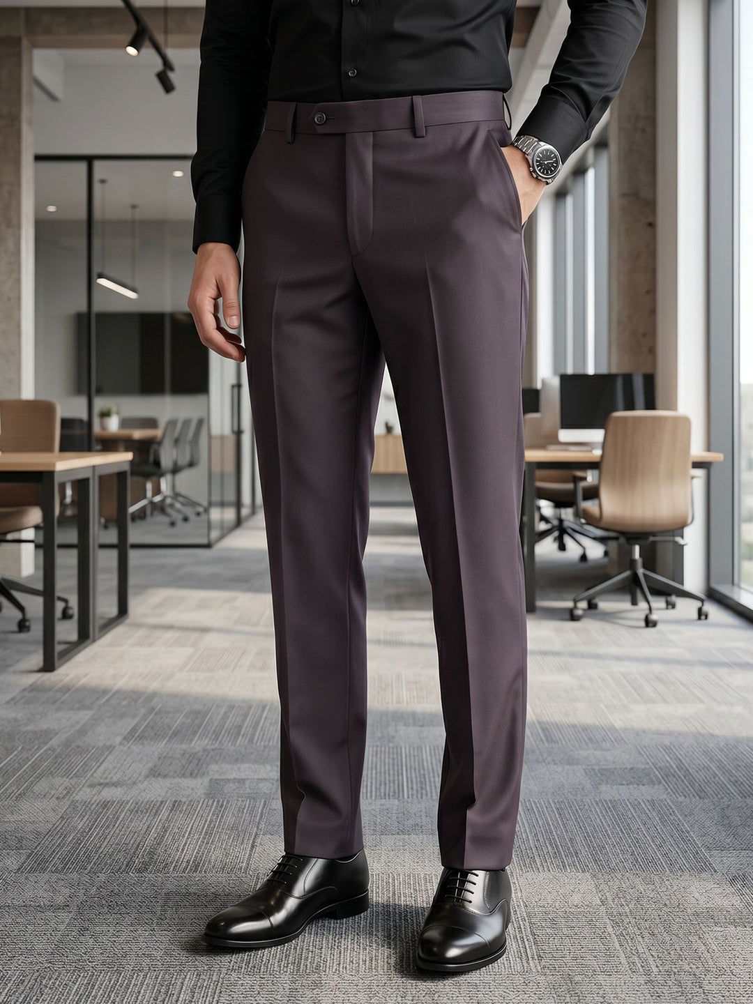 Dark Brown Executive Formal Dress Pant (FDT-399)