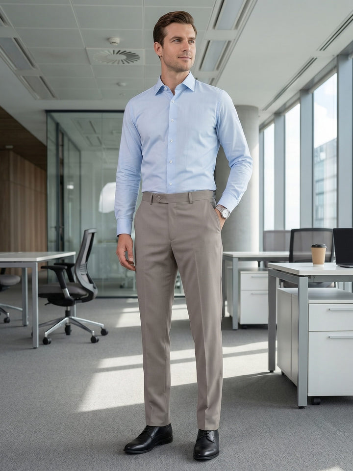 Beige Executive Formal Dress Pant (FDT-424)