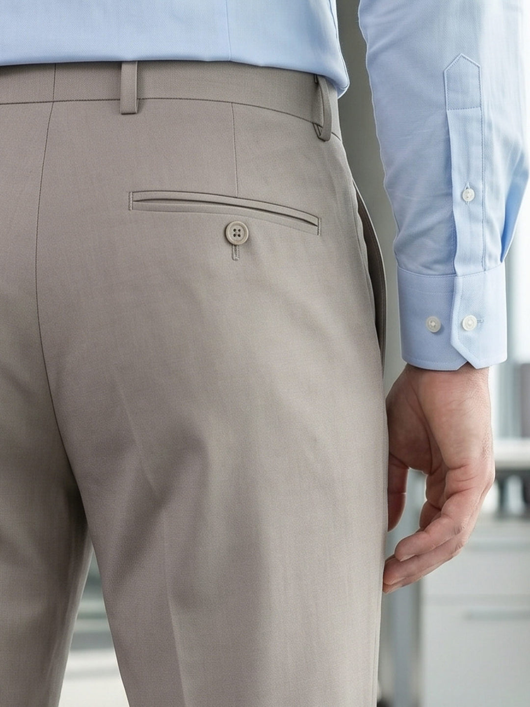 Beige Executive Formal Dress Pant (FDT-424)