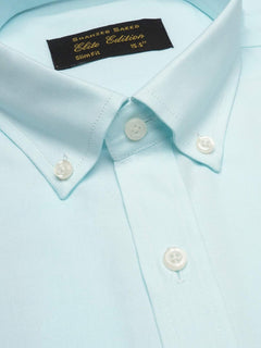 Ice Blue Plain, Elite Edition, Men’s Button Down Formal Shirt (FS-1000)