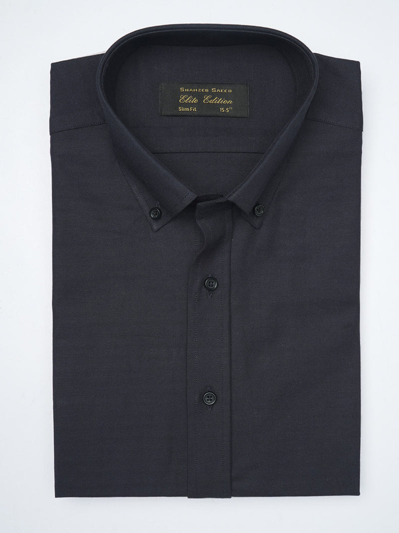 Navy Blue Plain, Elite Edition, Men’s Button Down Formal Shirt (FS-1005)