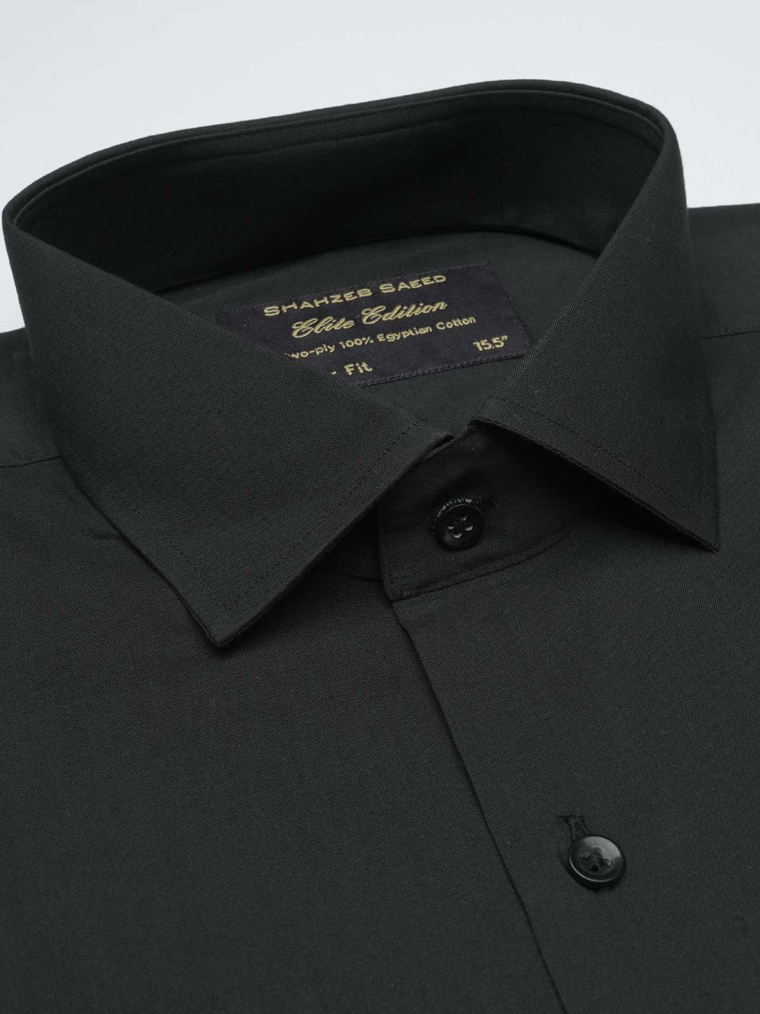 Black Plain, Elite Edition, French Collar Men’s Formal Shirt  (FS-1007)