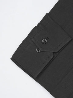 Black Plain, Elite Edition, Cutaway Collar Men’s Formal Shirt  (FS-1010)