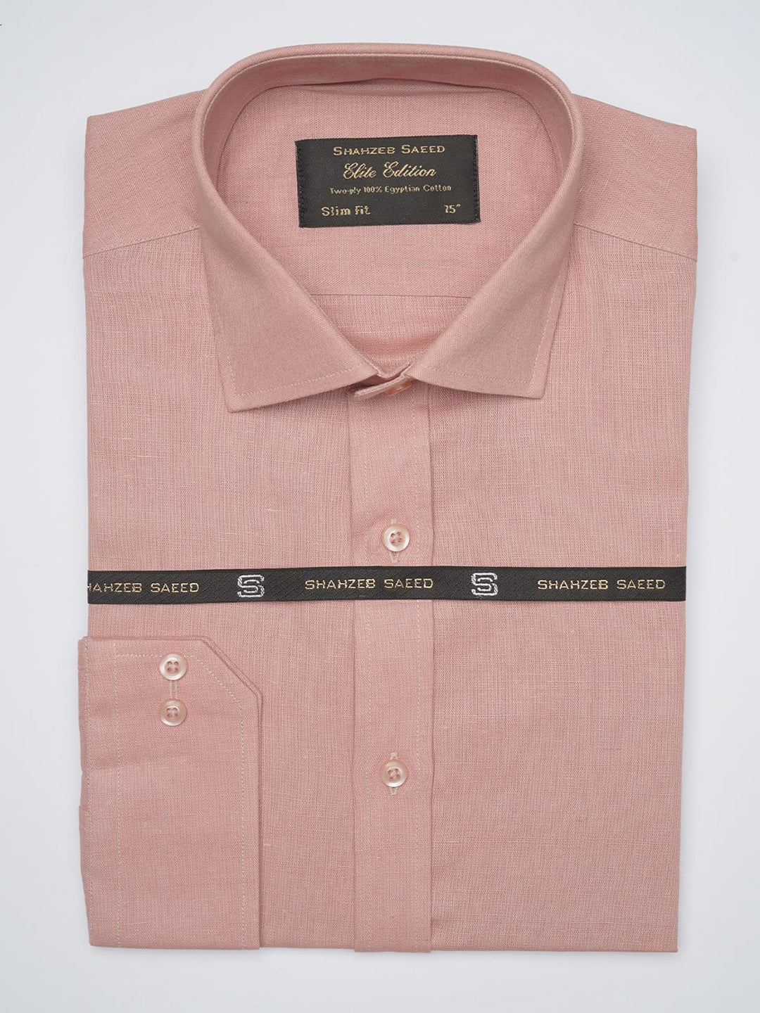 Tea Pink Self, Elite Edition, French Collar Men’s Formal Shirt (FS-1025)