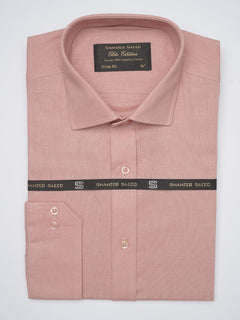 Tea Pink Self, Elite Edition, French Collar Men’s Formal Shirt (FS-1025)