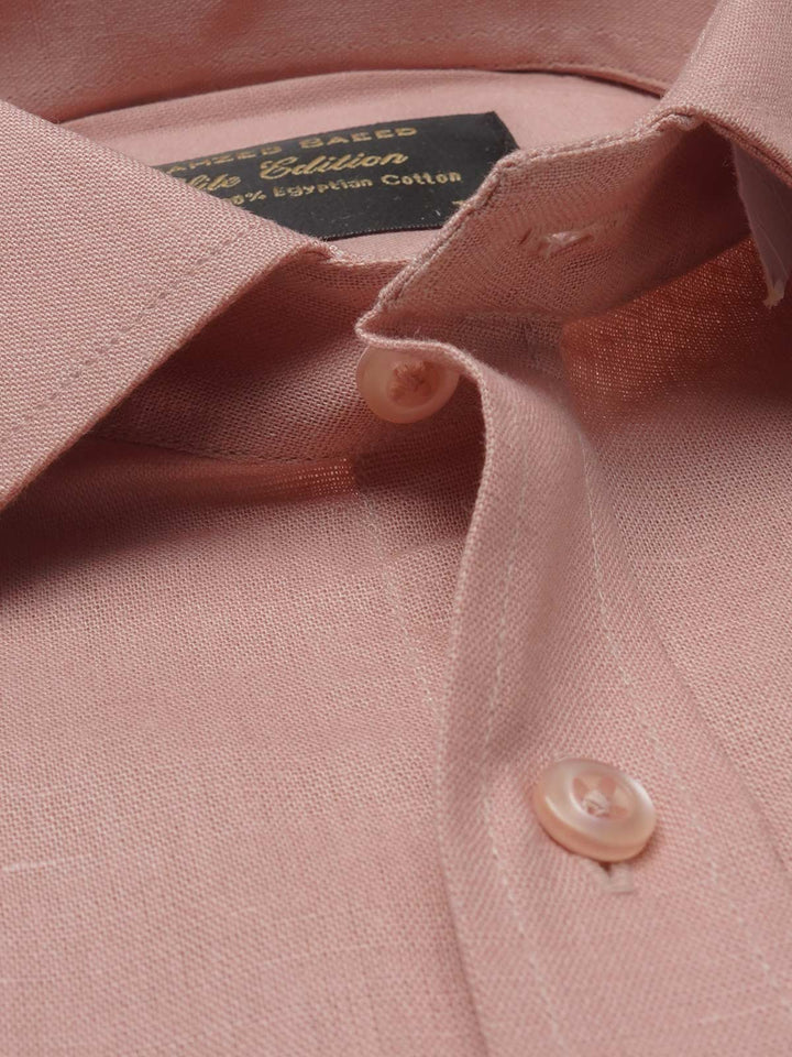 Tea Pink Self, Elite Edition, French Collar Men’s Formal Shirt (FS-1025)