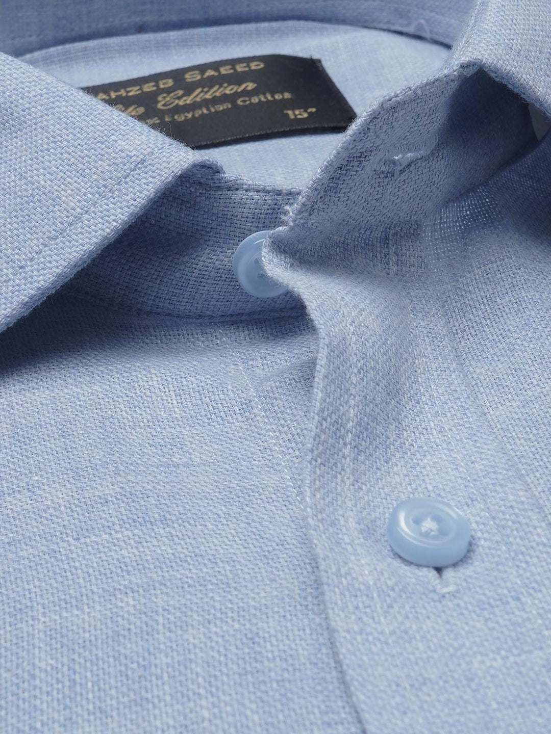 Light Blue Self, Elite Edition, French Collar Men’s Formal Shirt (FS-1026)