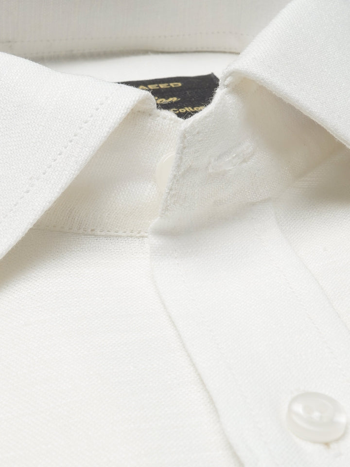 White Self, Elite Edition, French Collar Men’s Formal Shirt (FS-1027)